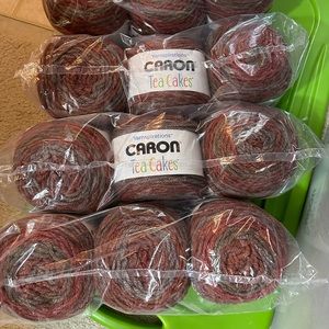 Bag of 3 new balls of Caron tea cake yarn - 4 bags - lot of 12 balls